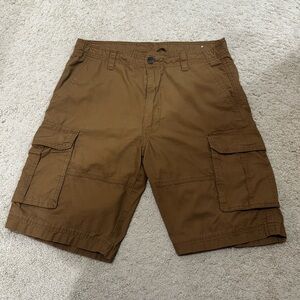 Pre-Loved CSG Champs Men's Khaki Brown Cargo Shorts Size 34